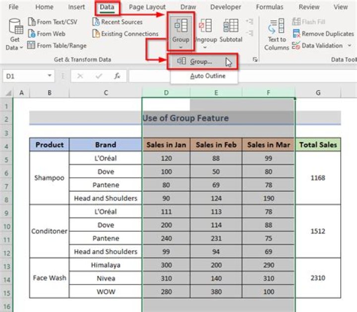 How do I change the DATA TYPE of a cell or group of cells?