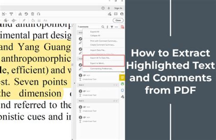 How do I extract highlighted text only from PDF files in Adobe Acrobat Pro version 9?