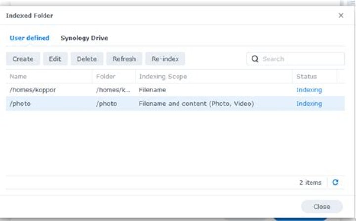 How do I get Windows 10 to index mapped network drives?