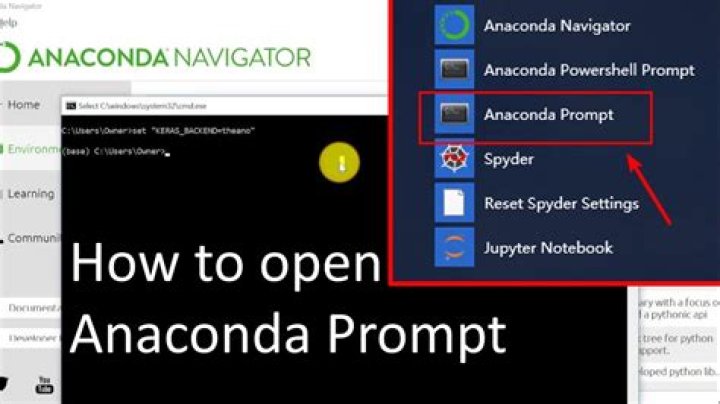 How do I open an anaconda prompt