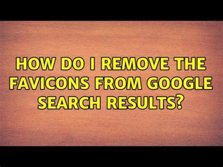 How do I remove the favicons from Google search results?