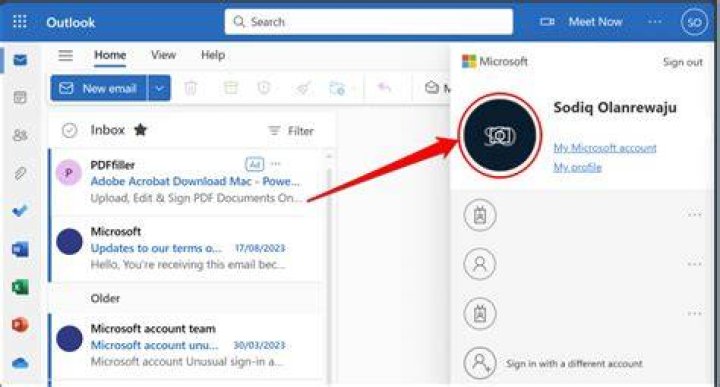 How do I set my profile picture in Outlook for Mac 2011?