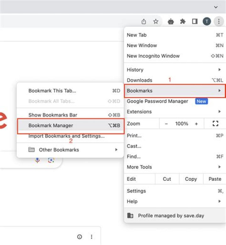 How do I share an individual Google Chrome Bookmarks folder with someone else?
