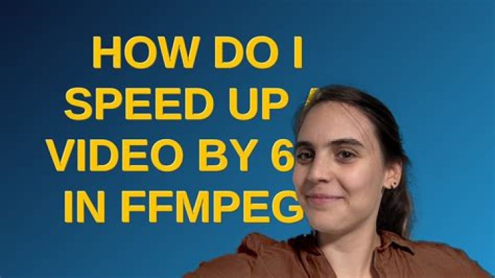 How do I speed up a video by 60X in ffmpeg?