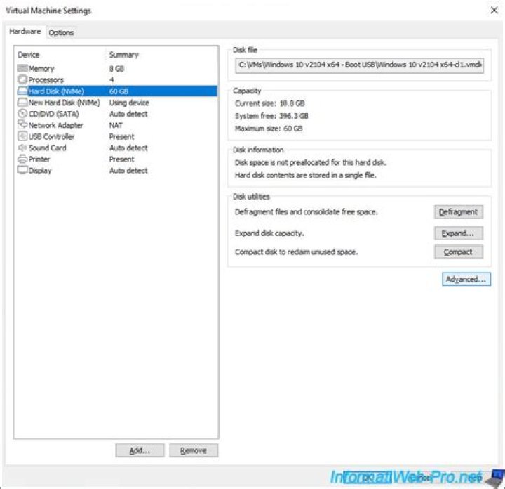 How do you copy a file from Windows to a VMware virtual hard disk (Ubuntu)?