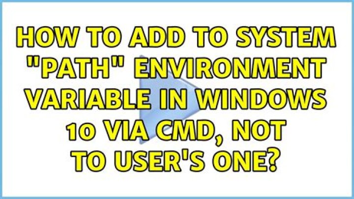 How to add to SYSTEM "PATH" environment variable in windows 10 via cmd, not to user's one?