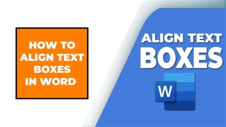 How to align text boxes in a straight line in M.s. word?