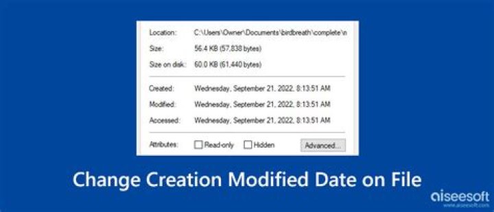 How to batch change file creation date to file modified date on Windows?