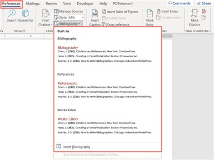 How to change format of MS-Word Bibliography