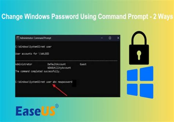 How to change the password for file sharing in Windows 10