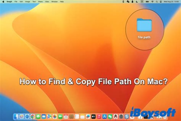 How to copy file path on a mac?