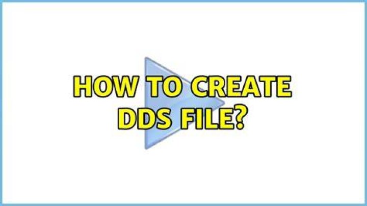 How to create DDS file?