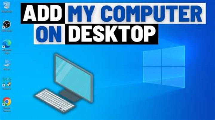 How to display "My Computer" icon on a Windows 10 desktop?
