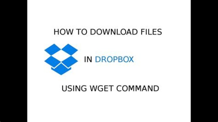 how to download dropbox files using wget command?