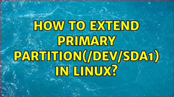 How to Extend primary partition(/dev/sda1) in linux?