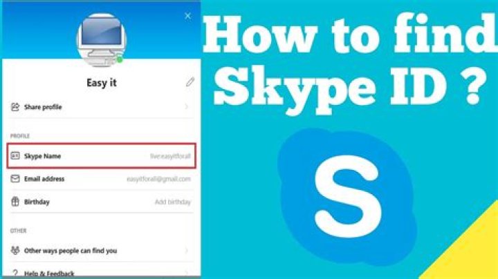 How to find my ID in Skype for Business?