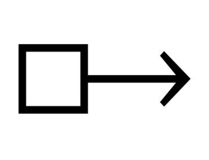 How to get box with rightward arrow symbol in MS word?