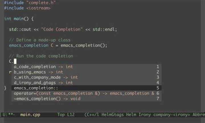How to get code completion in emacs?
