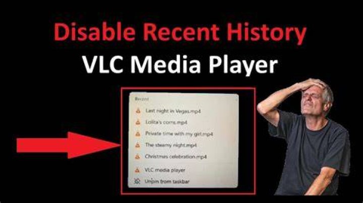 How to hide VLC recent items
