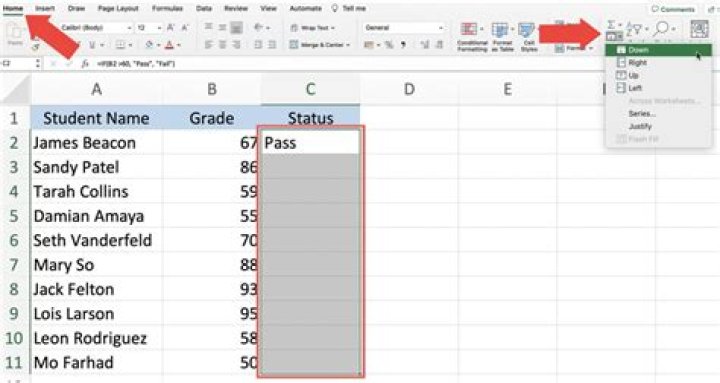 How to include an entire column starting at a particular row in a formula in Excel?