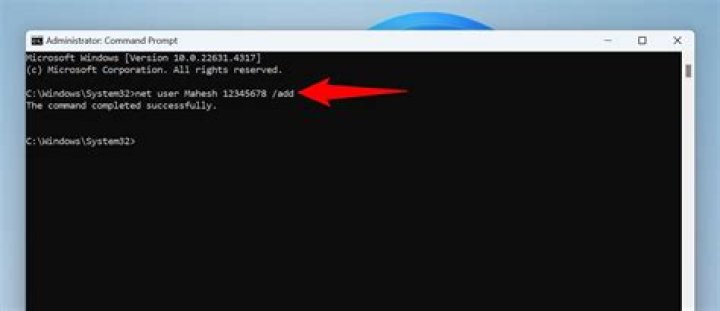 How to initialize new user account from command line on Windows