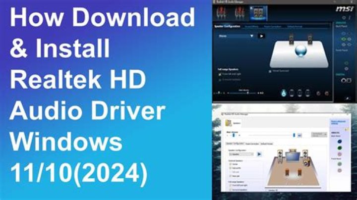 How to permanently install Realtek HD audio drivers