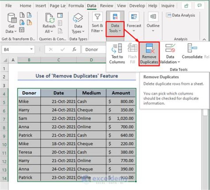 How to remove duplicate rows based on some columns