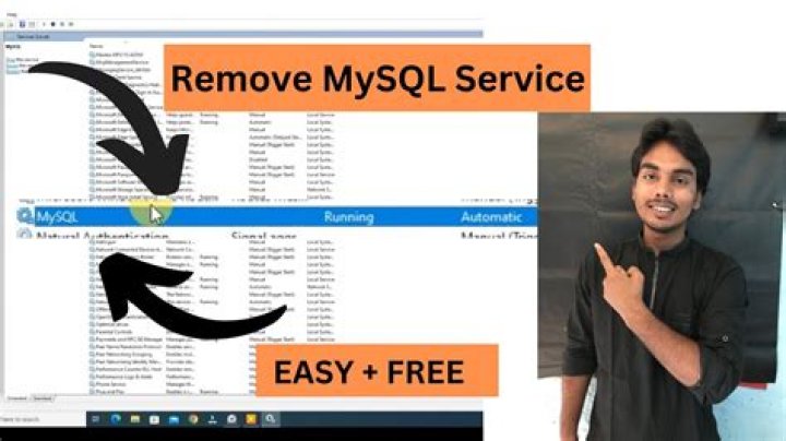 How to remove MySQL service from Windows