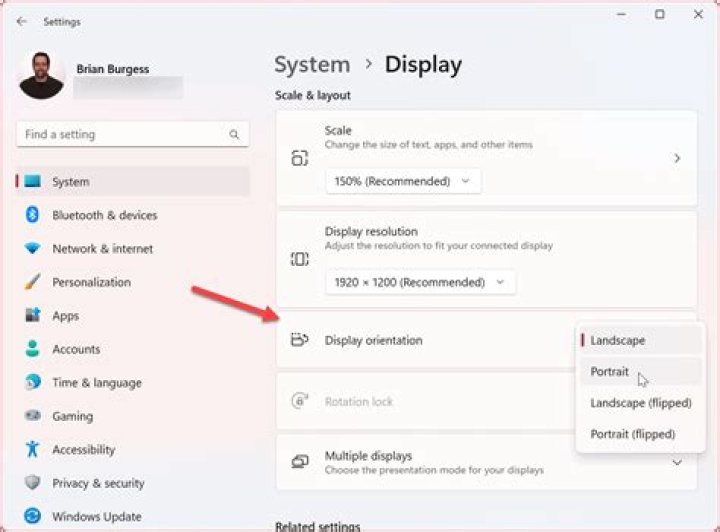 How to Rotate a Window's Orientation?