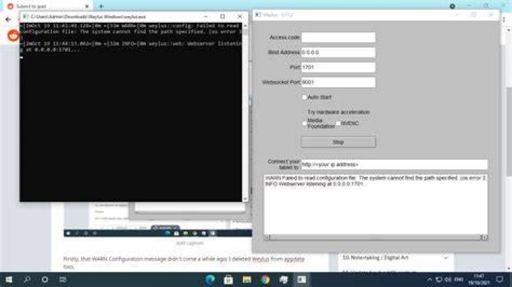 How to run Weylus on Windows 10