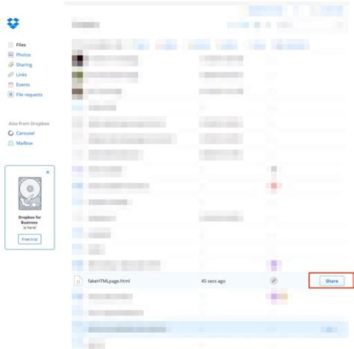 How to serve HTML off my dropbox