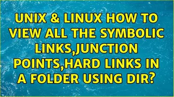 How to view all the Symbolic links,Junction points,Hard links in a Folder using dir?