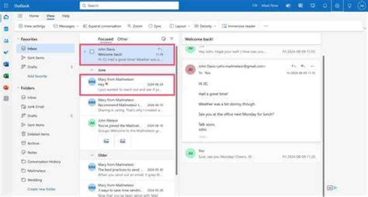 How to View Email Count for Office 365's Outlook Online