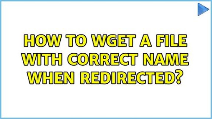 How to wget a file with correct name when redirected?