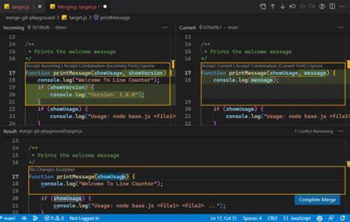 how VSC behaves when i fix indentation manually