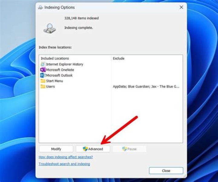 Indexing Options