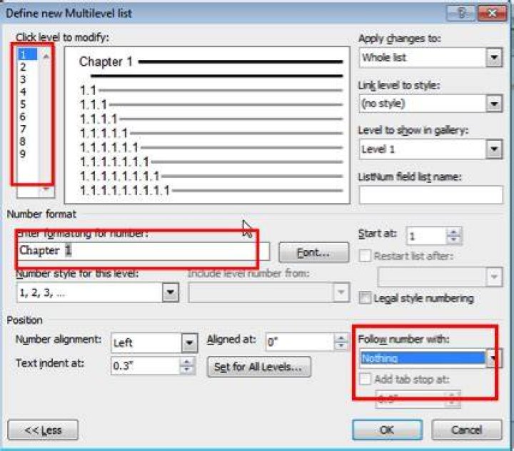 Insert Chapter number in header or footer in Word 2016