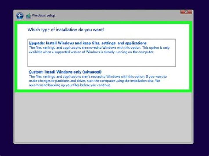 Installation screenshot