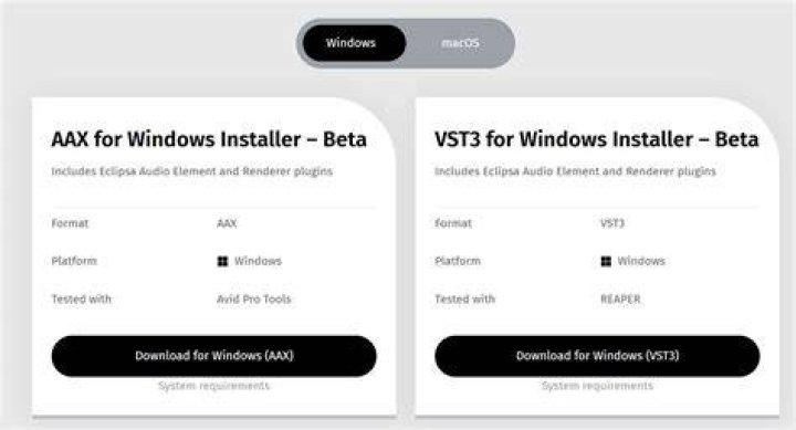 Installer includes