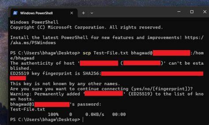 Is it possible to SCP from a remote to local whilst logged into the remote and without knowing the local's IP address?