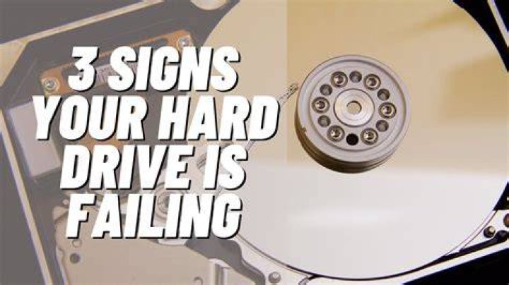 Is my hard drive failing?
