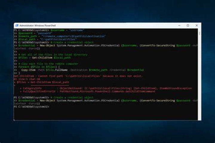 Is there a Windows command line tool to copy files to remote computers?