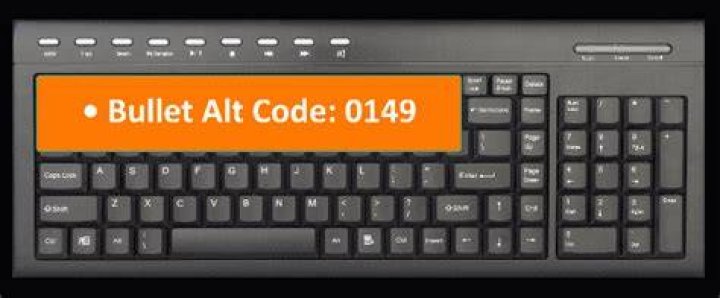 Is There Any Difference Between the Alt+7 Or Alt+0149 Bullet Symbol?