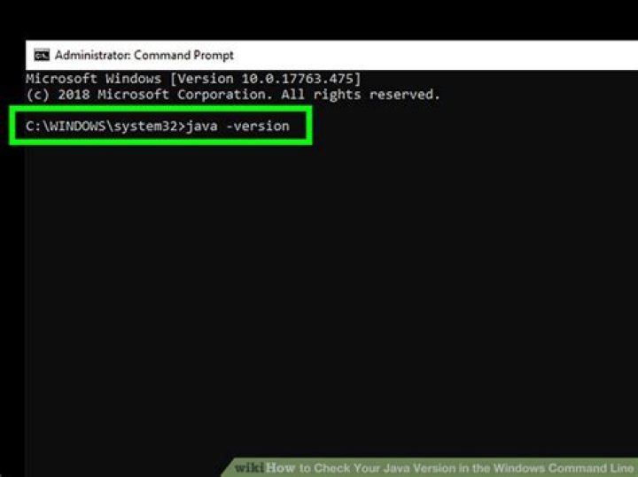 Java version from command line