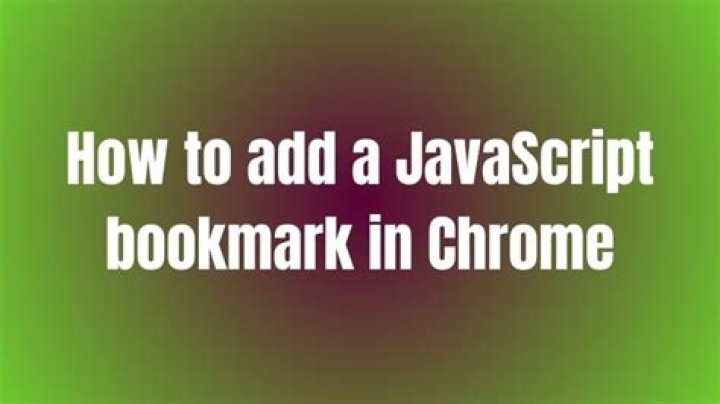 Javascript bookmark
