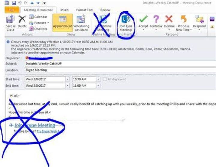 Join Skype Meeting links no longer work with my Skype for Business