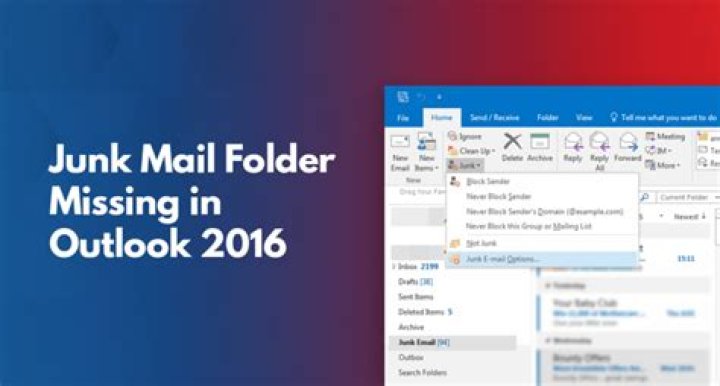 Junk Mail Folder Missing