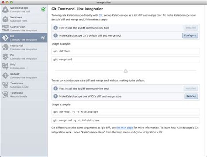 Kaleidoscope for git difftool