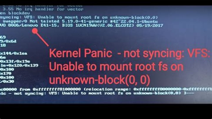 Kernel Panic - not syncing: VFS: Unable to mount root fs on unknown-block(1,0)