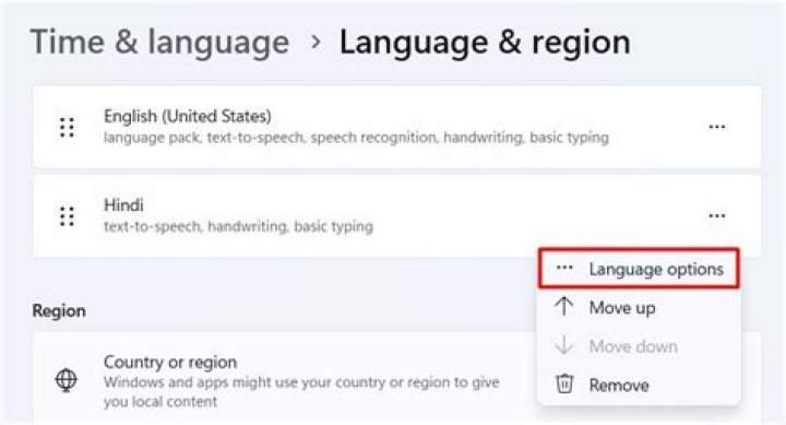 Language Options
